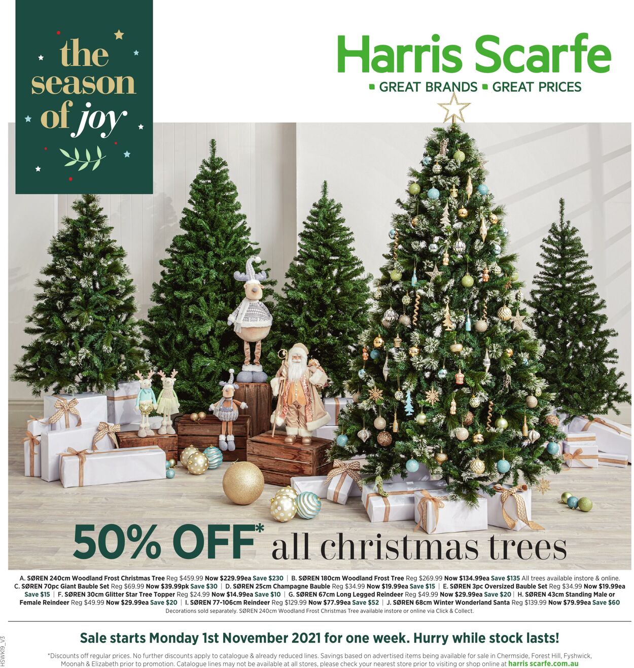 Catalogue Harris Scarfe 01.11.2021 - 07.11.2021