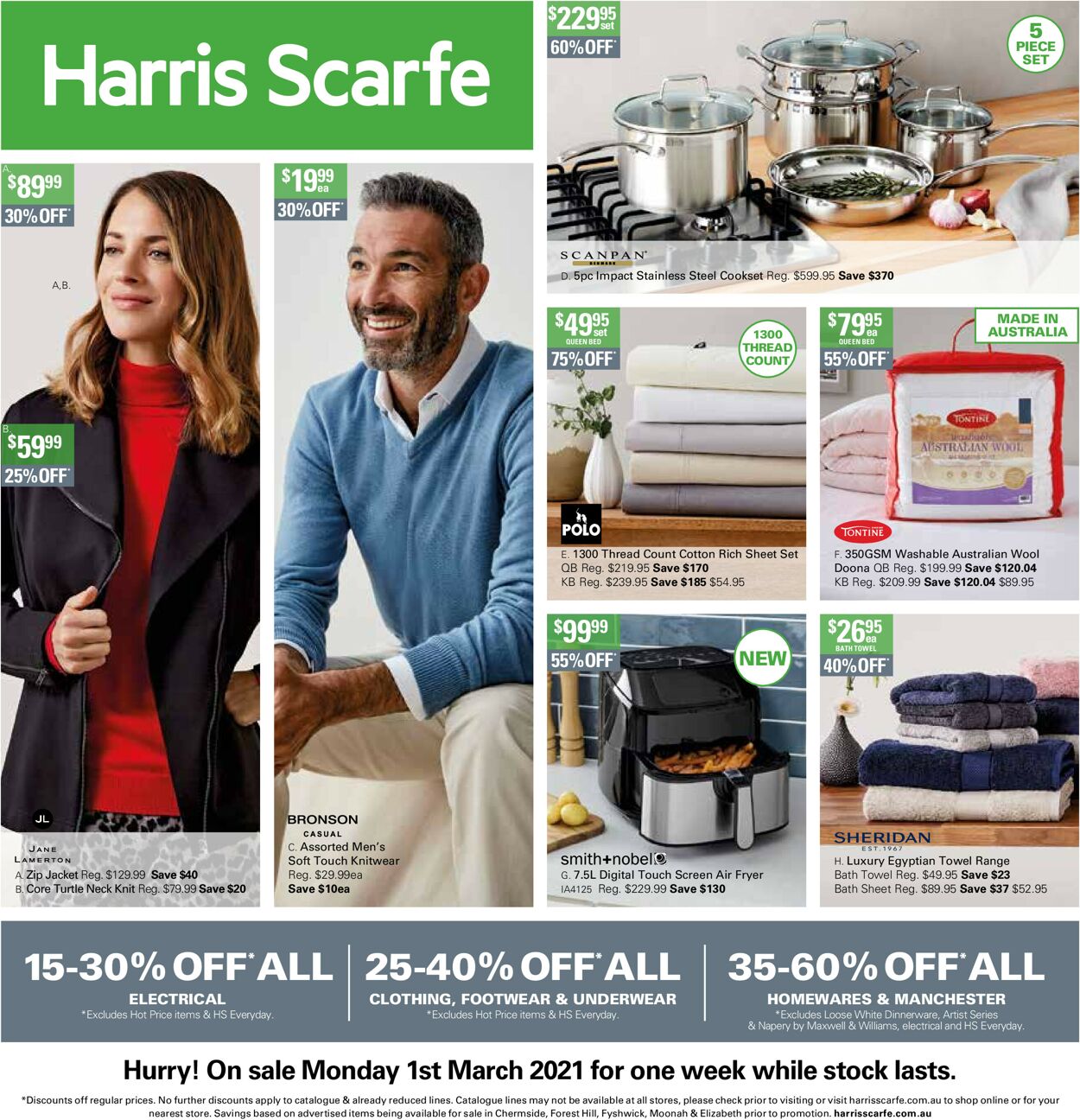 Catalogue Harris Scarfe 01.03.2021 - 09.03.2021
