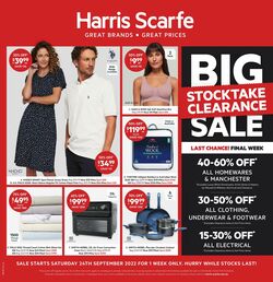 Catalogue Harris Scarfe 24.09.2022-30.09.2022