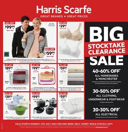 Catalogue Harris Scarfe 04.07.2022-10.07.2022