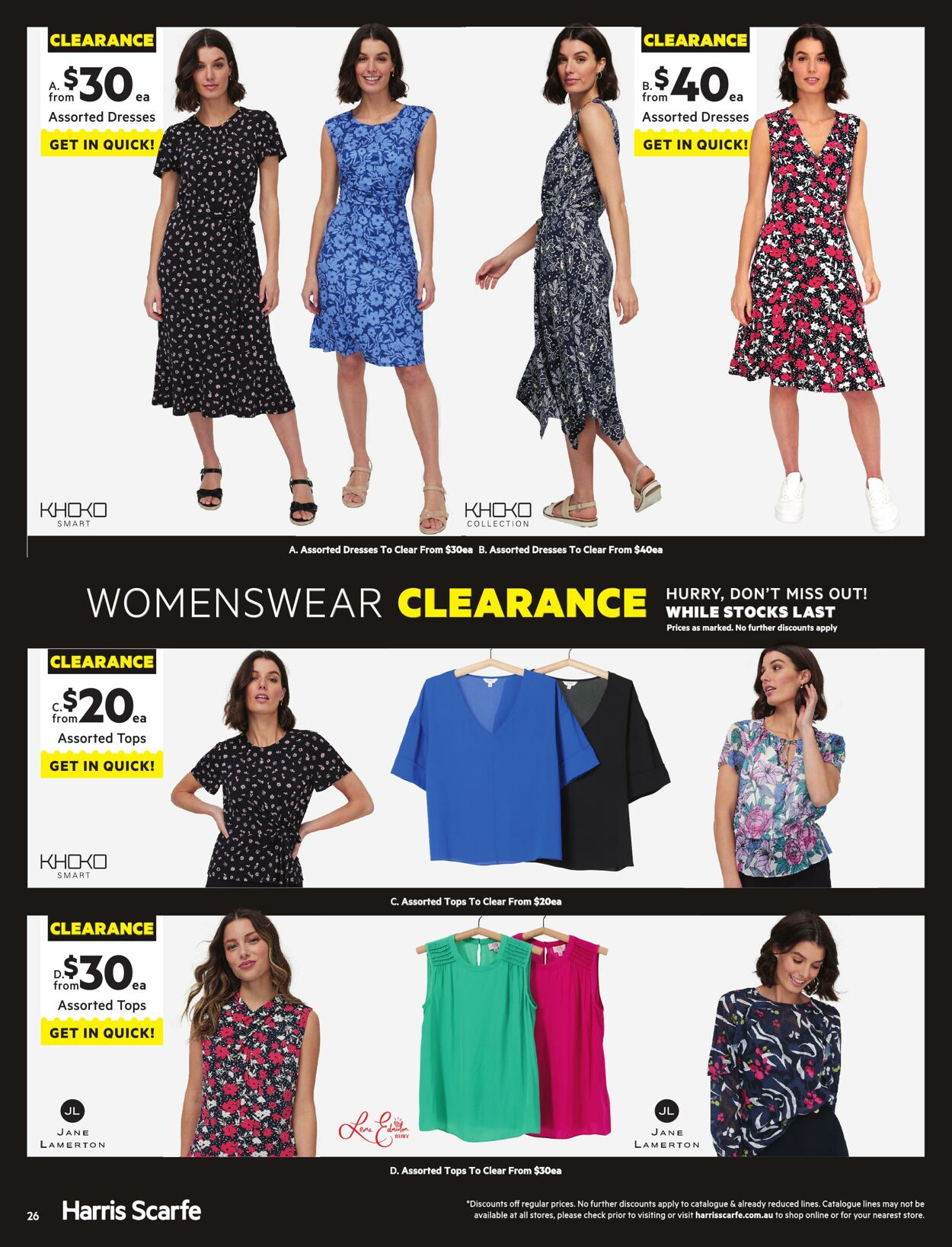 Catalogue Harris Scarfe 13.01.2024 - 02.02.2024