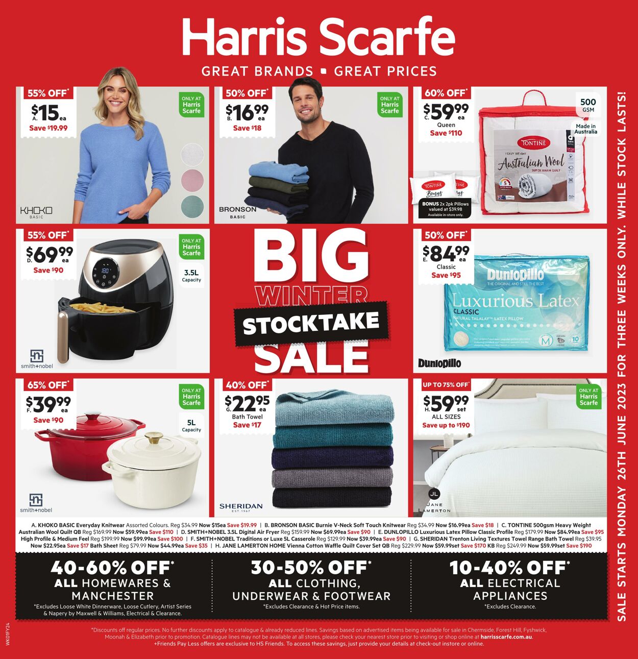 Catalogue Harris Scarfe 27.06.2023 - 16.07.2023