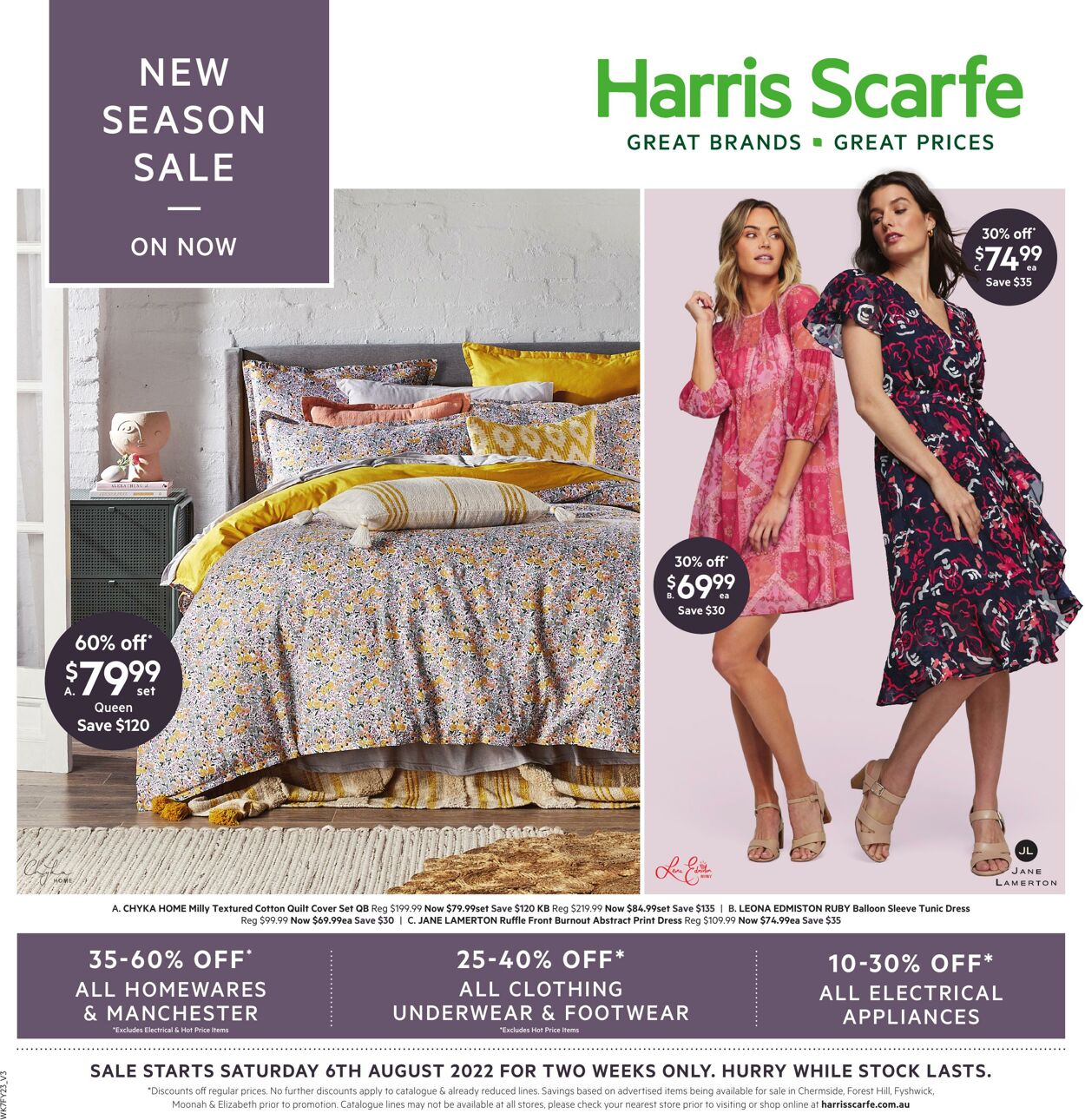 Catalogue Harris Scarfe 06.08.2022 - 19.08.2022