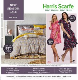 Catalogue Harris Scarfe 06.08.2022-19.08.2022