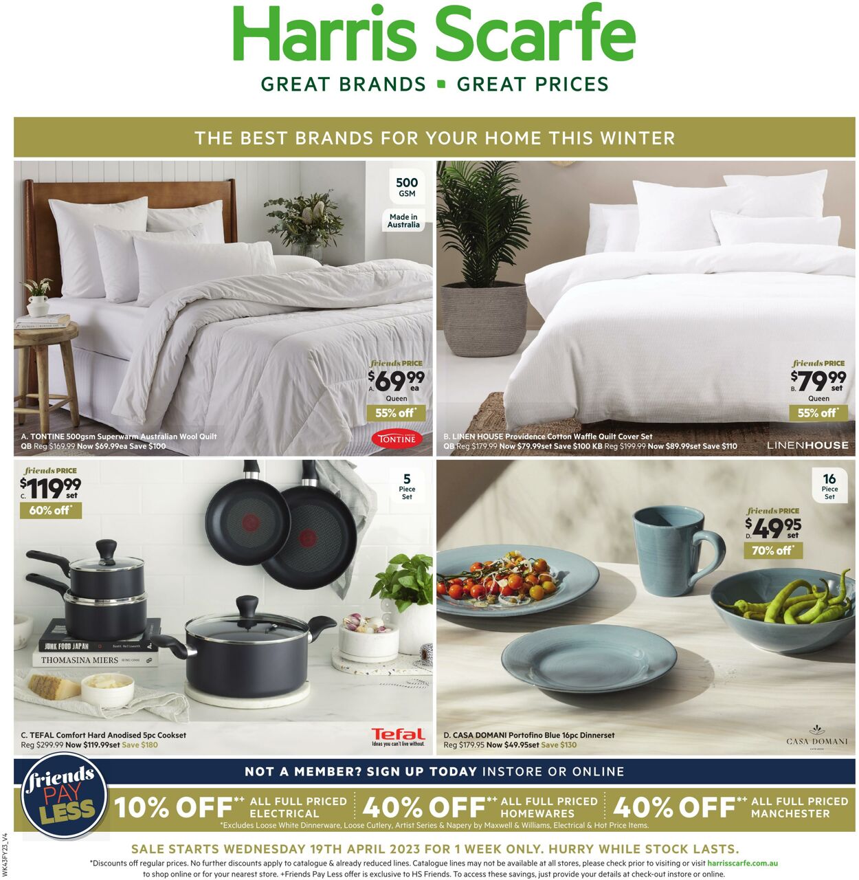 Catalogue Harris Scarfe 19.04.2023 - 26.04.2023