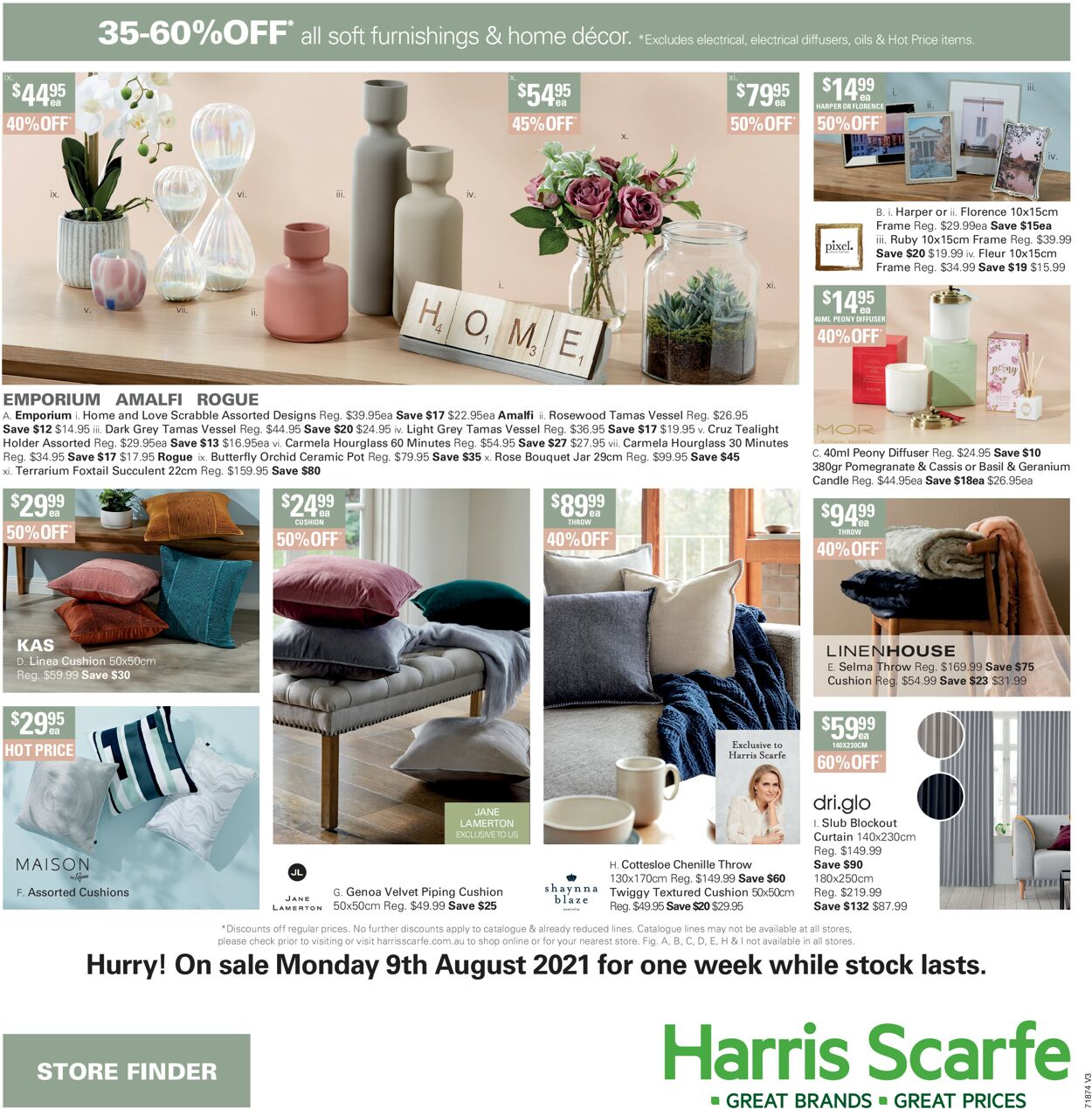 Catalogue Harris Scarfe 09.08.2021 - 23.08.2021