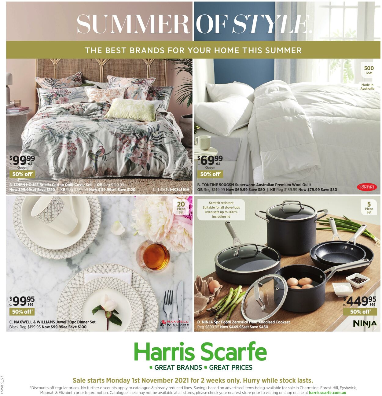 Catalogue Harris Scarfe 01.11.2021 - 14.11.2021
