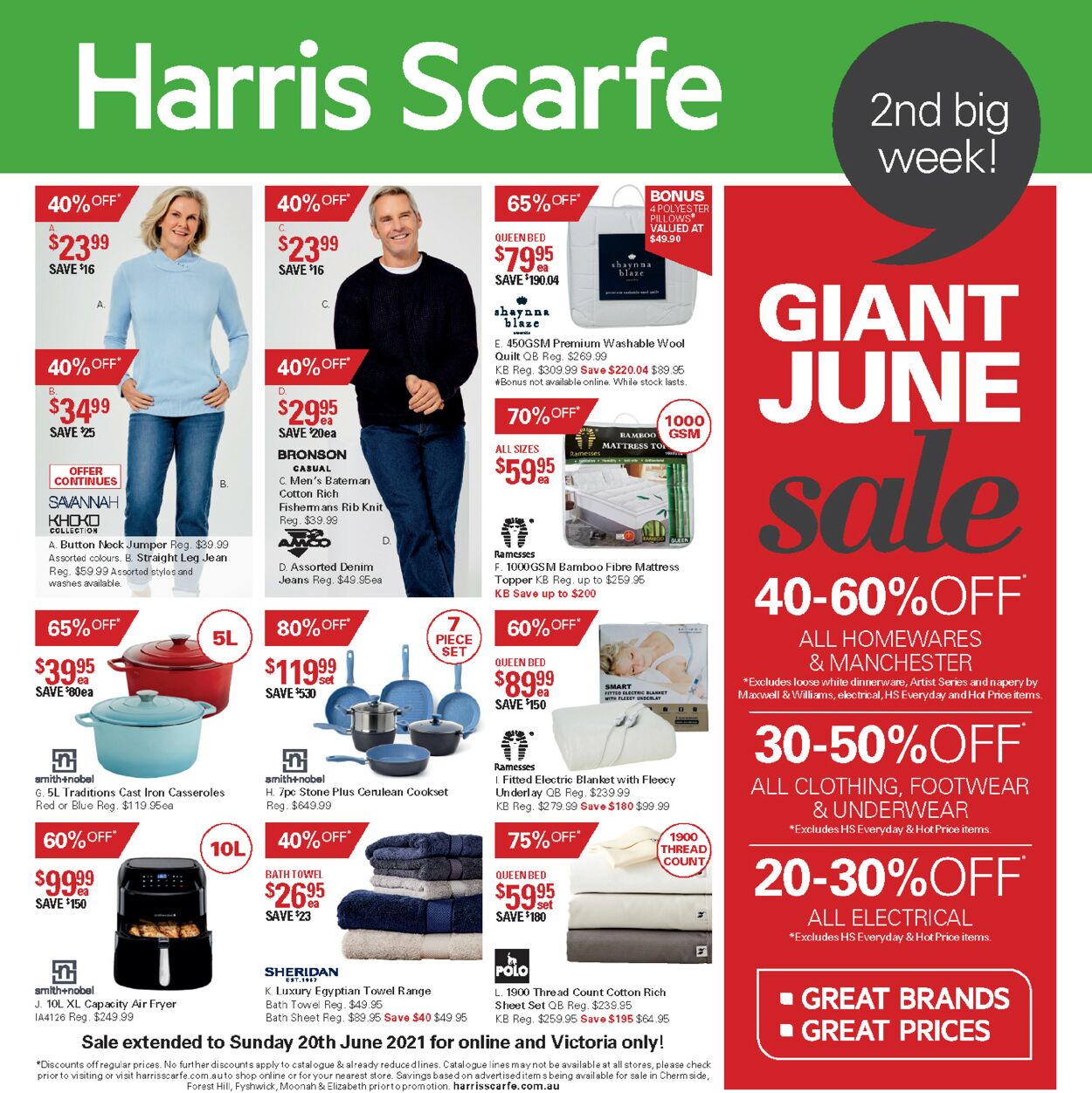 Catalogue Harris Scarfe 07.06.2021 - 20.06.2021