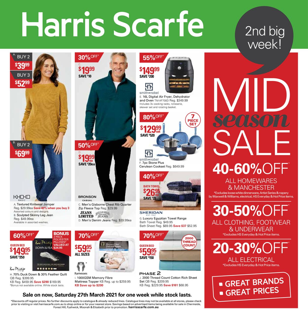 Catalogue Harris Scarfe 27.03.2021 - 11.04.2021