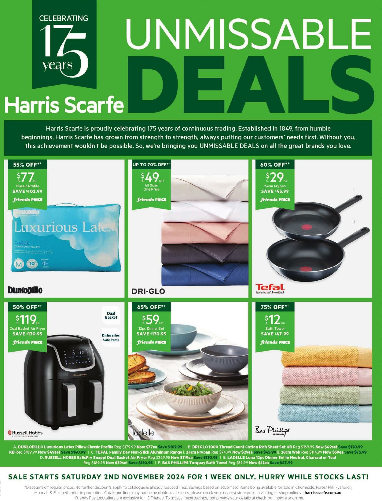 Catalogue Harris Scarfe 02.11.2024 - 08.11.2024