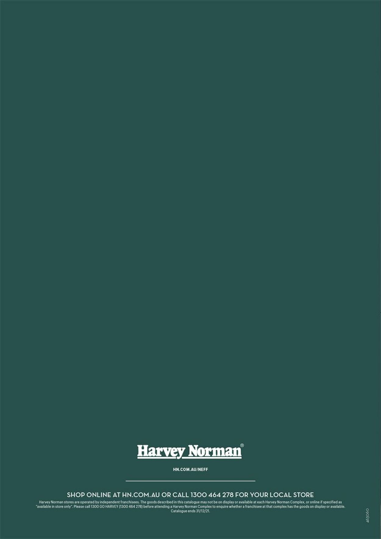 Catalogue Harvey Norman 16.11.2021 - 31.12.2021