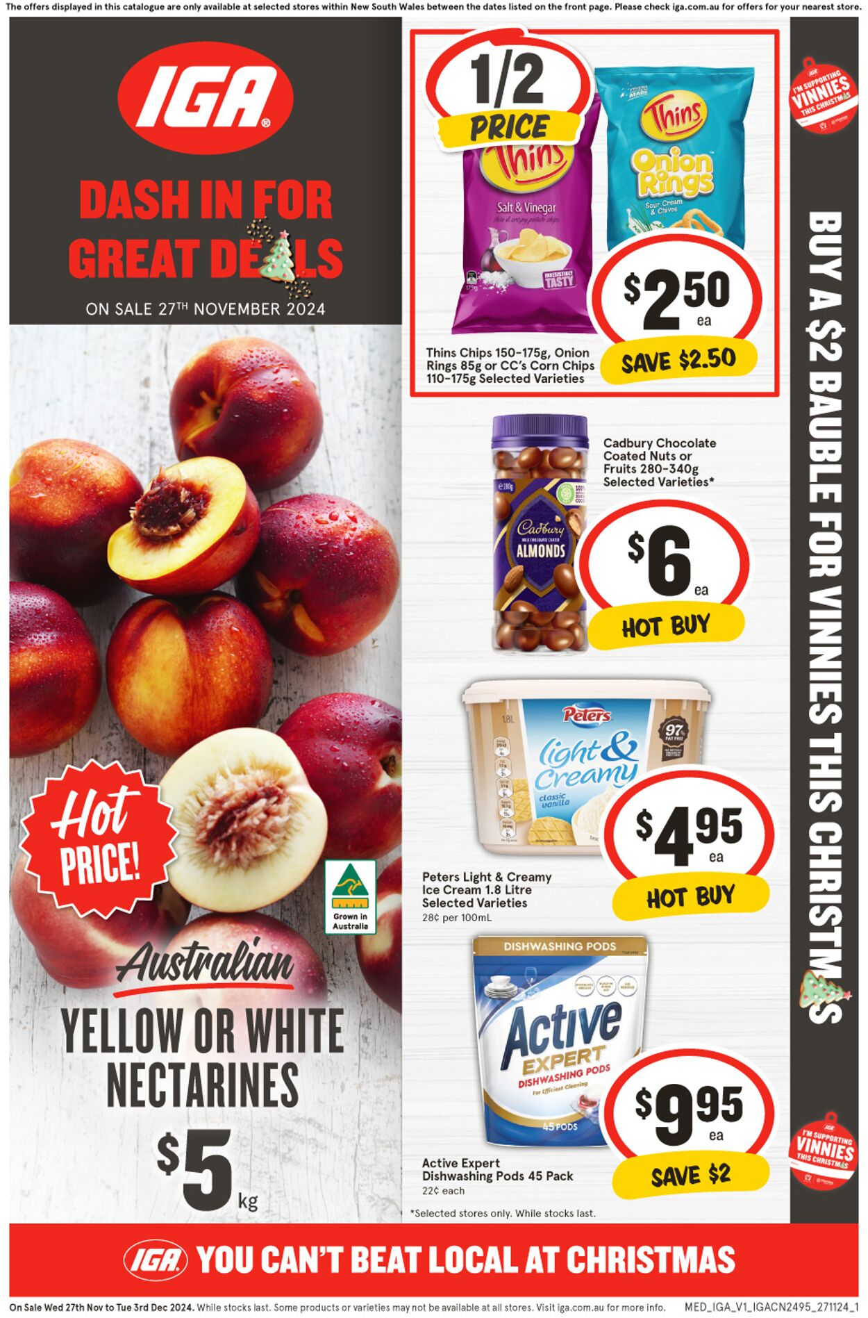 Catalogue Iga - Sydney - This Week’s Catalogue Specials at IGA Supermarkets 27 Nov, 2024 - 3 Dec, 2024