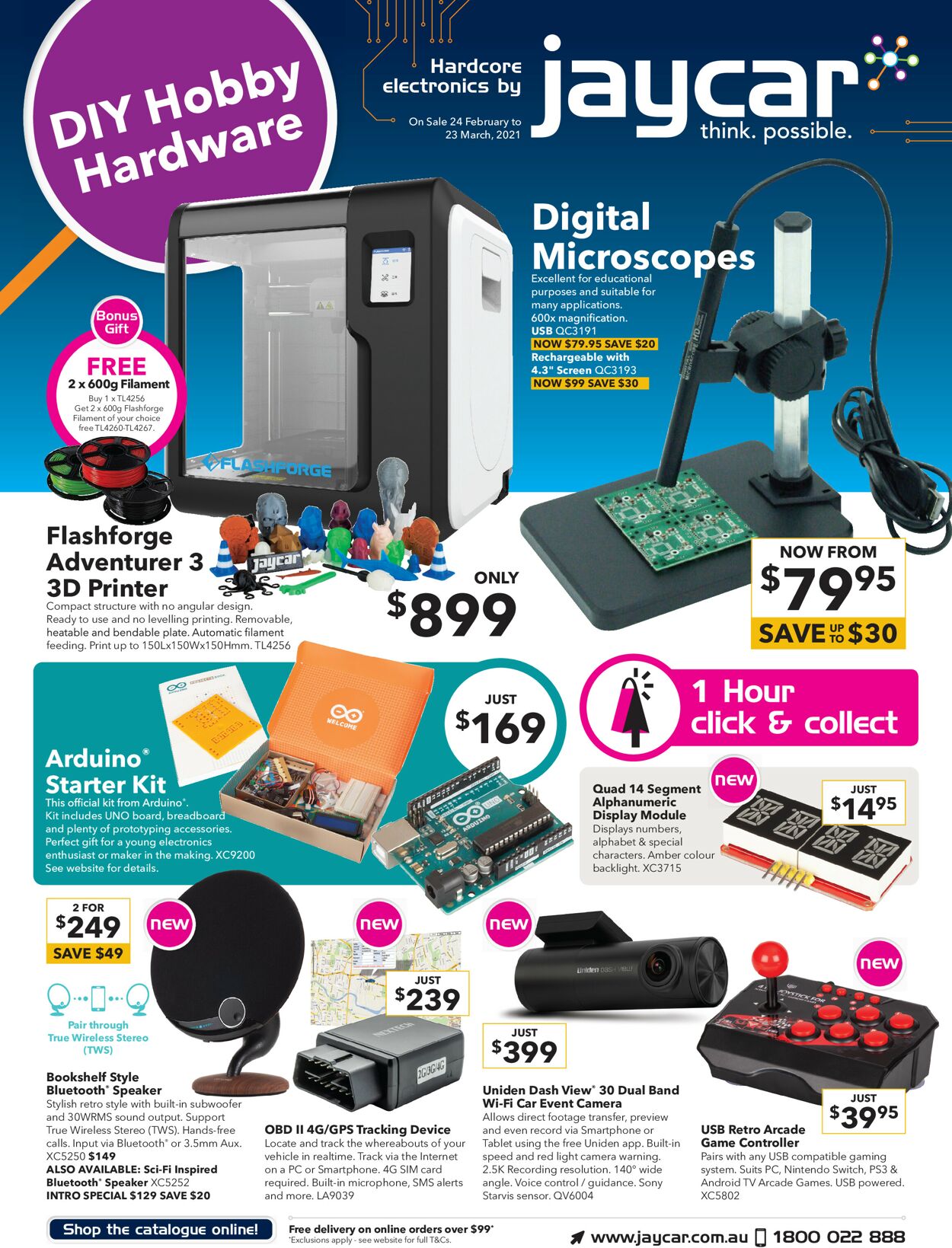 Catalogue Jaycar Electronics 24.02.2021 - 23.03.2021