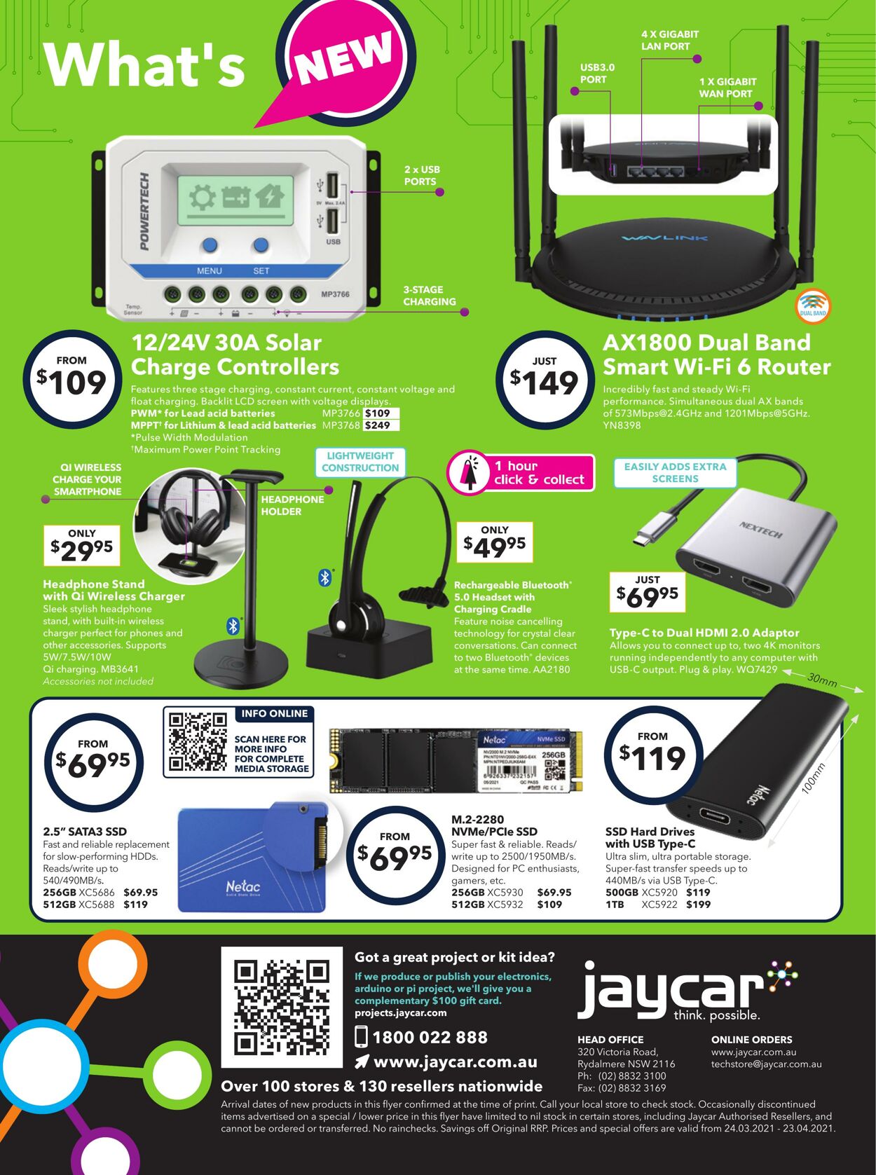 Catalogue Jaycar Electronics 24.03.2022 - 23.04.2022