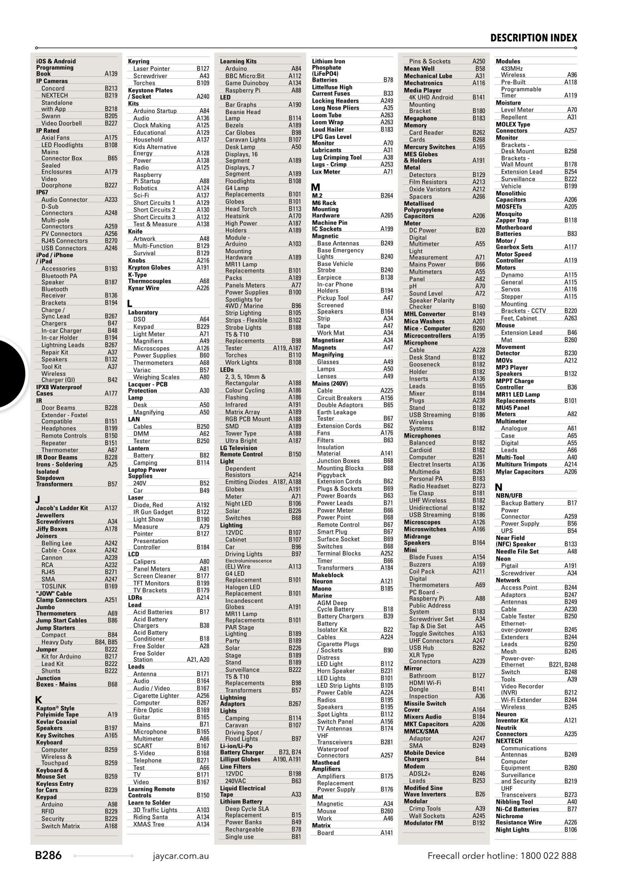 Catalogue Jaycar Electronics 09.08.2023 - 23.08.2023