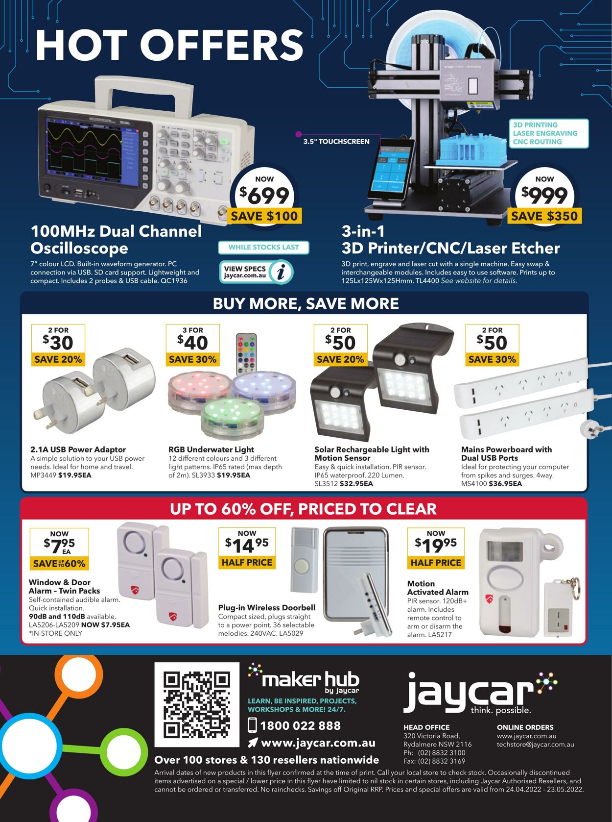 Catalogue Jaycar Electronics 24.04.2022 - 23.05.2022
