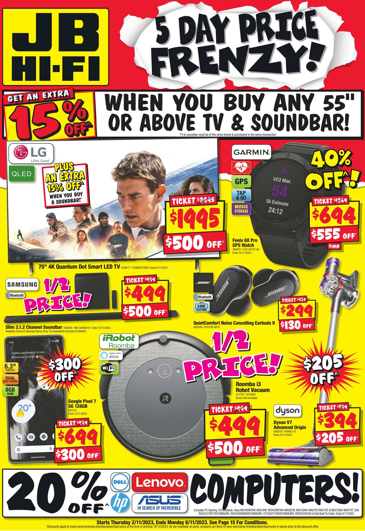 Catalogue JB Hi-Fi 02.11.2023 - 06.11.2023