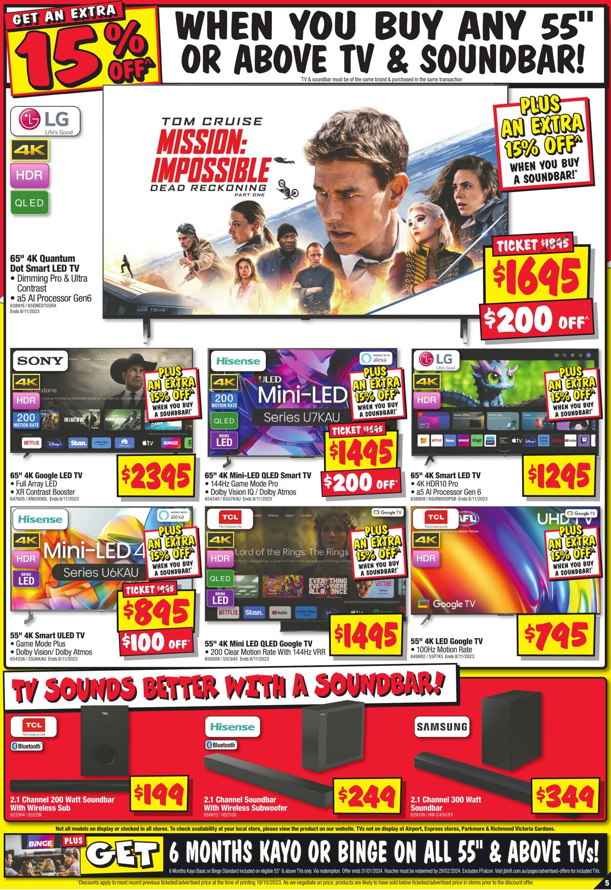 Catalogue JB Hi-Fi 02.11.2023 - 06.11.2023
