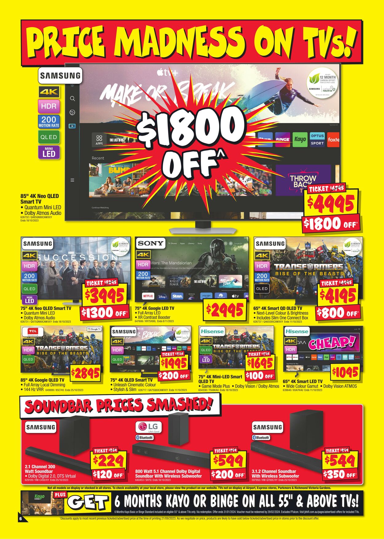 Catalogue JB Hi-Fi 05.10.2023 - 09.10.2023