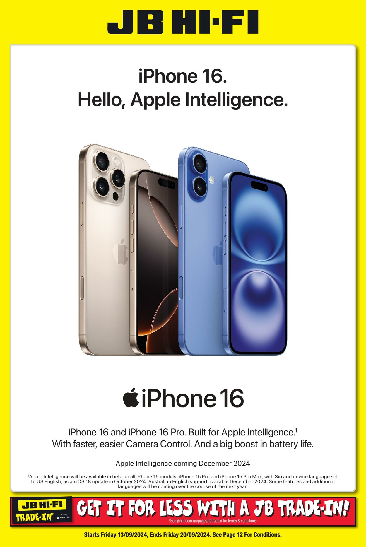 Catalogue JB Hi-Fi - Apple Pre-Order Catalogue 13 Sep, 2024 - 20 Sep, 2024