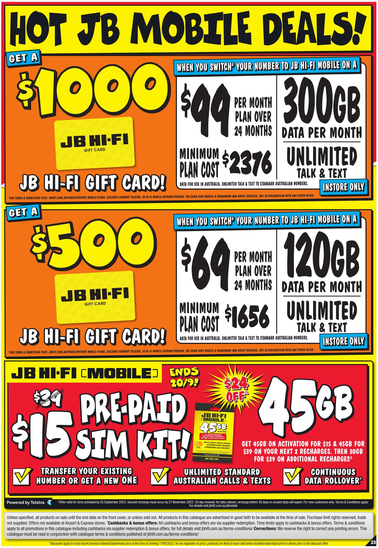 Catalogue JB Hi-Fi 31.08.2023 - 03.09.2023