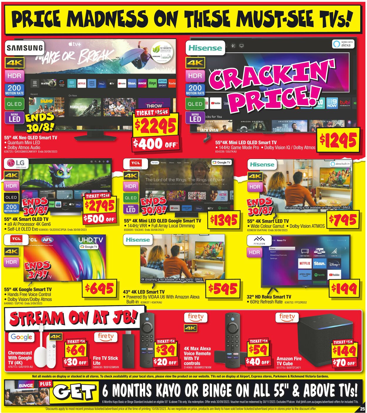 Catalogue JB Hi-Fi 24.08.2023 - 06.09.2023