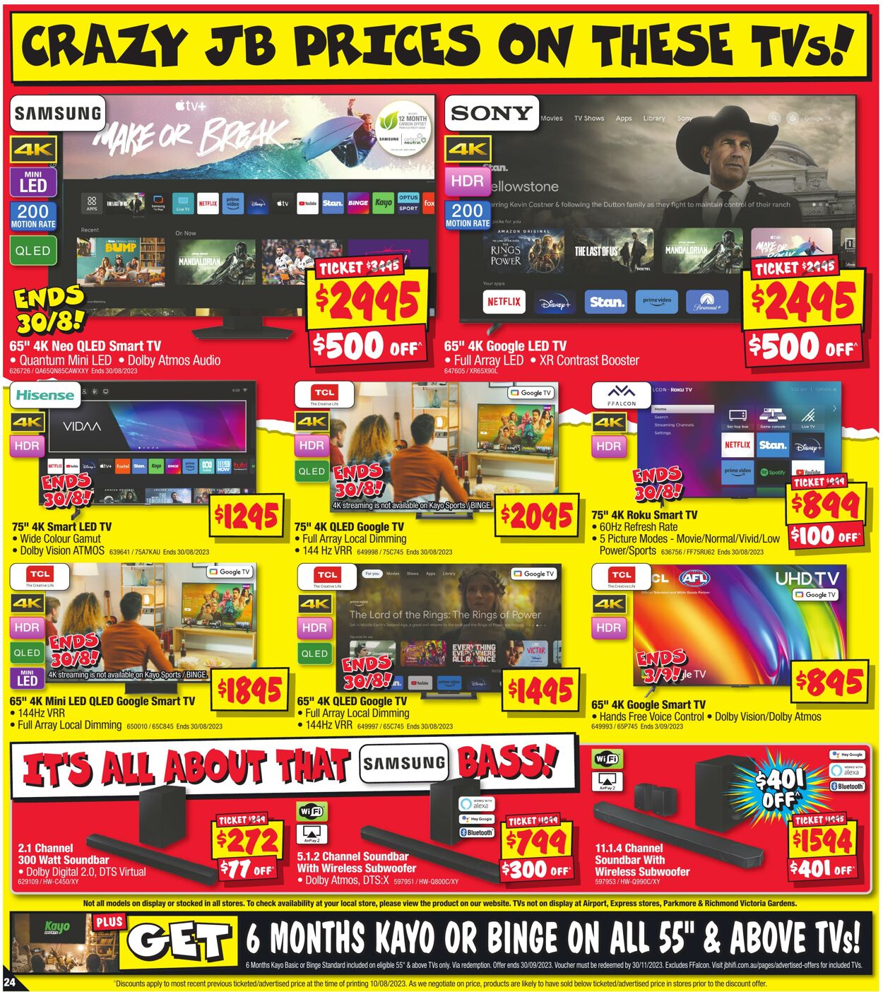 Catalogue JB Hi-Fi 24.08.2023 - 06.09.2023