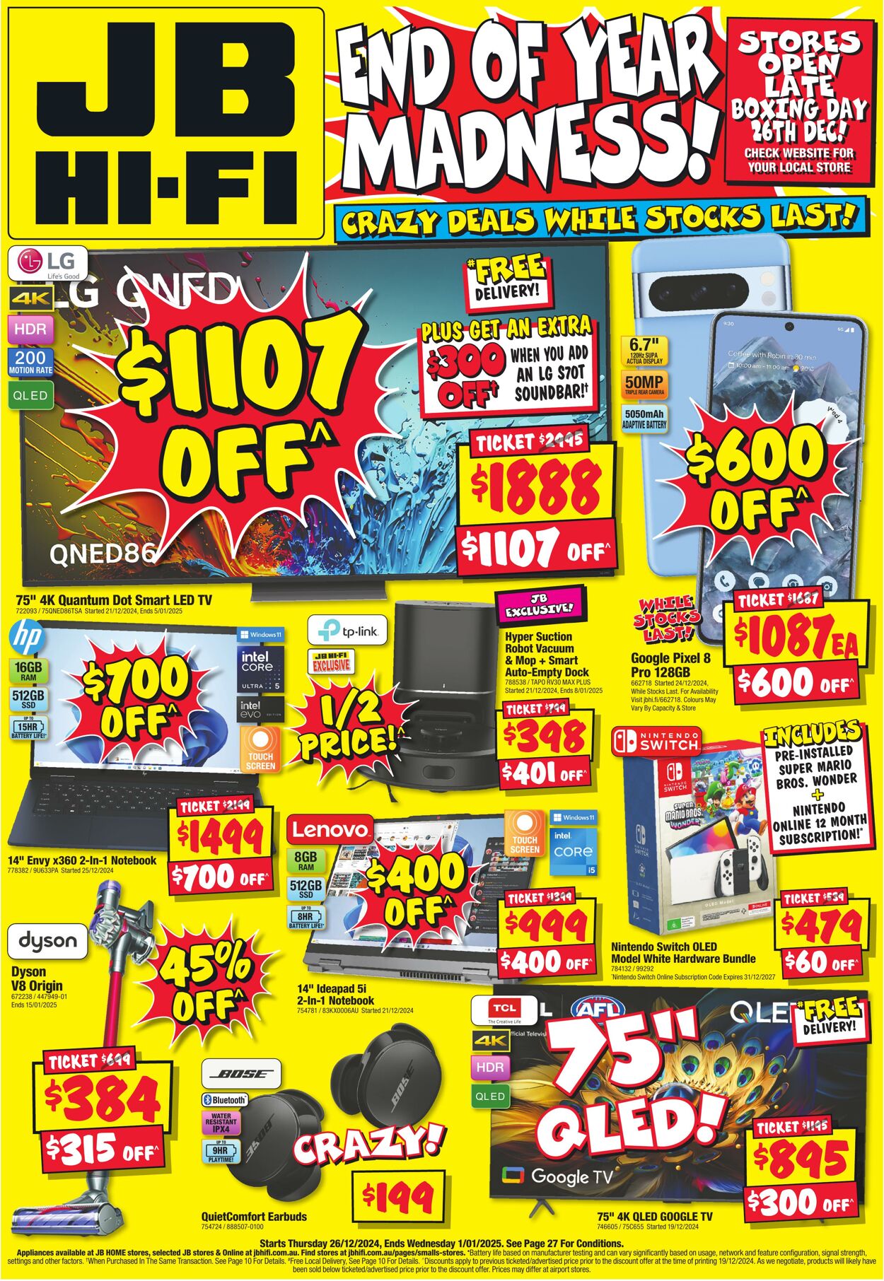 Catalogue JB Hi-Fi 12.12.2024 - 05.01.2025