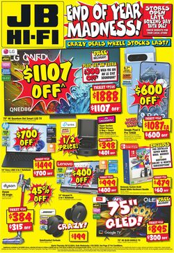 Catalogue JB Hi-Fi 12.12.2024 - 01.01.2025