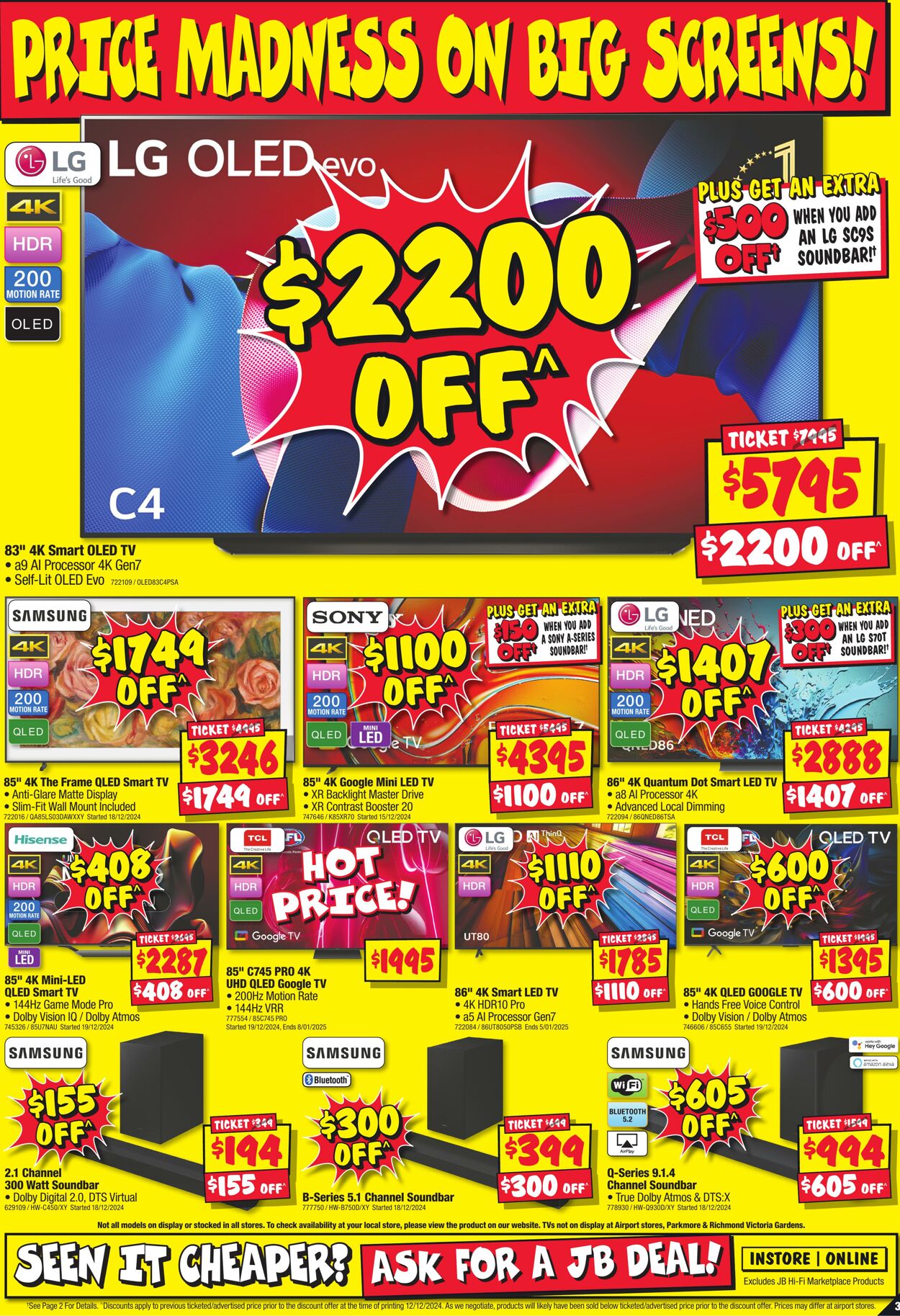 Catalogue JB Hi-Fi 12.12.2024 - 05.01.2025