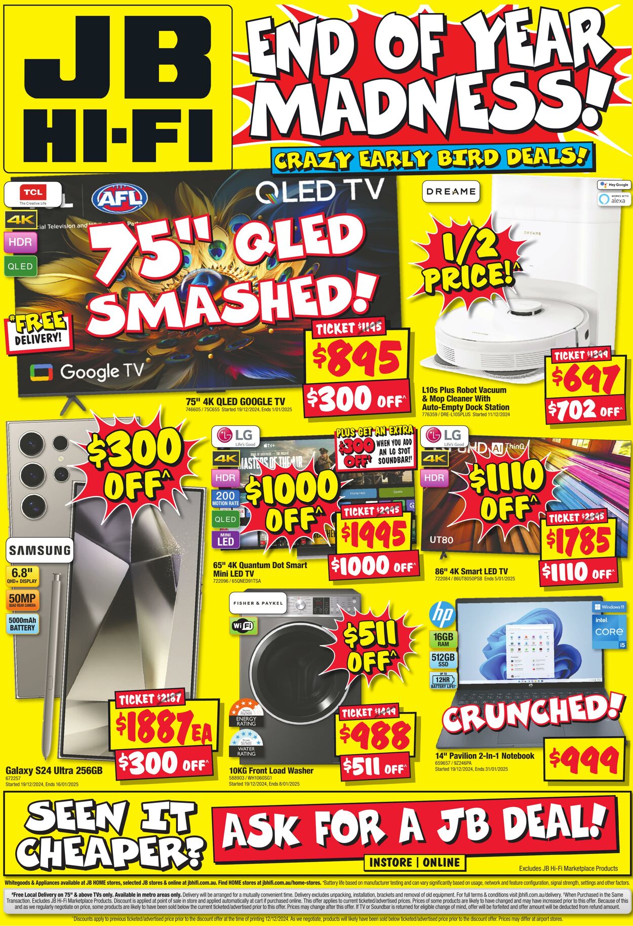 Catalogue JB Hi-Fi 12.12.2024 - 05.01.2025