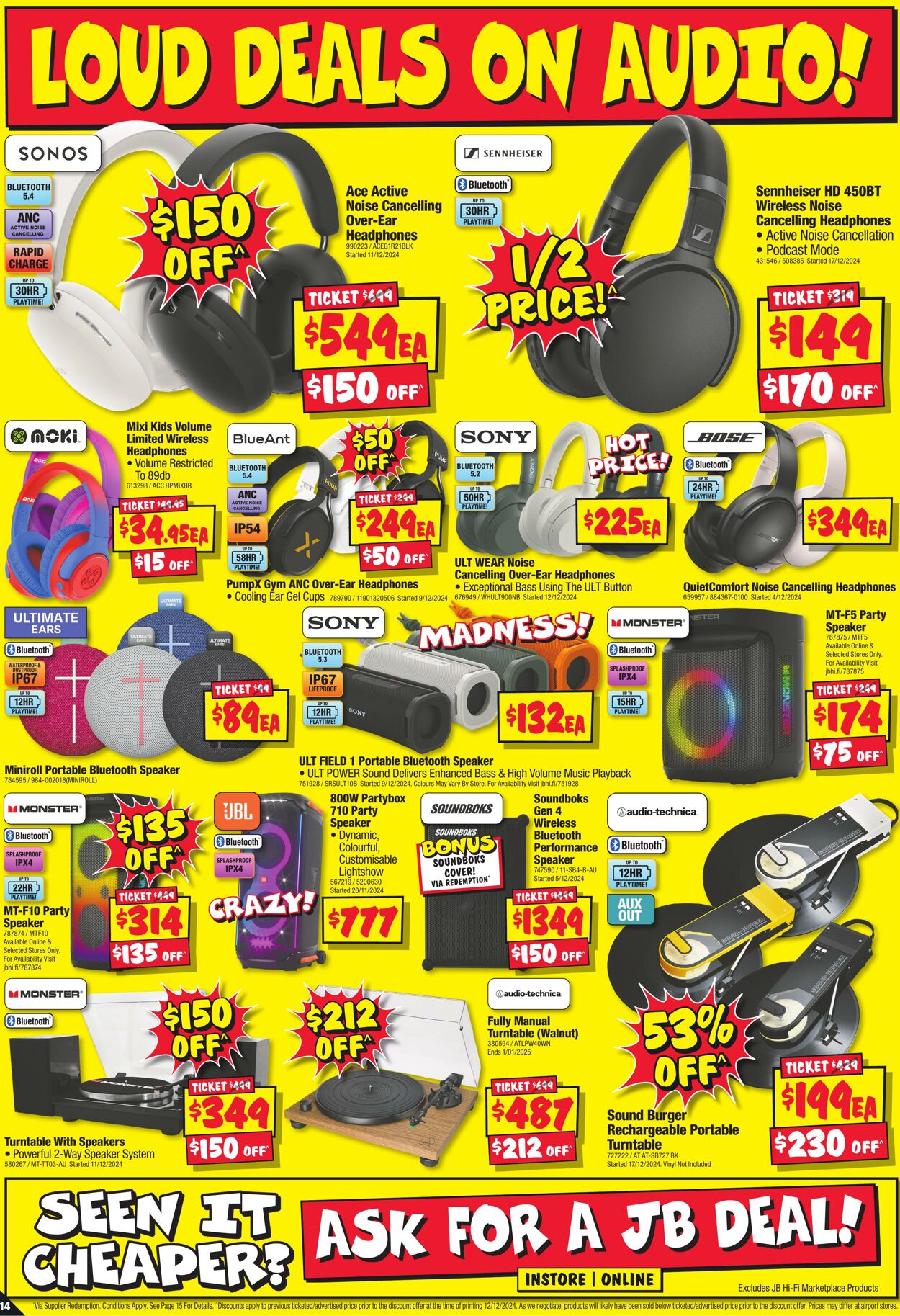 Catalogue JB Hi-Fi 12.12.2024 - 05.01.2025