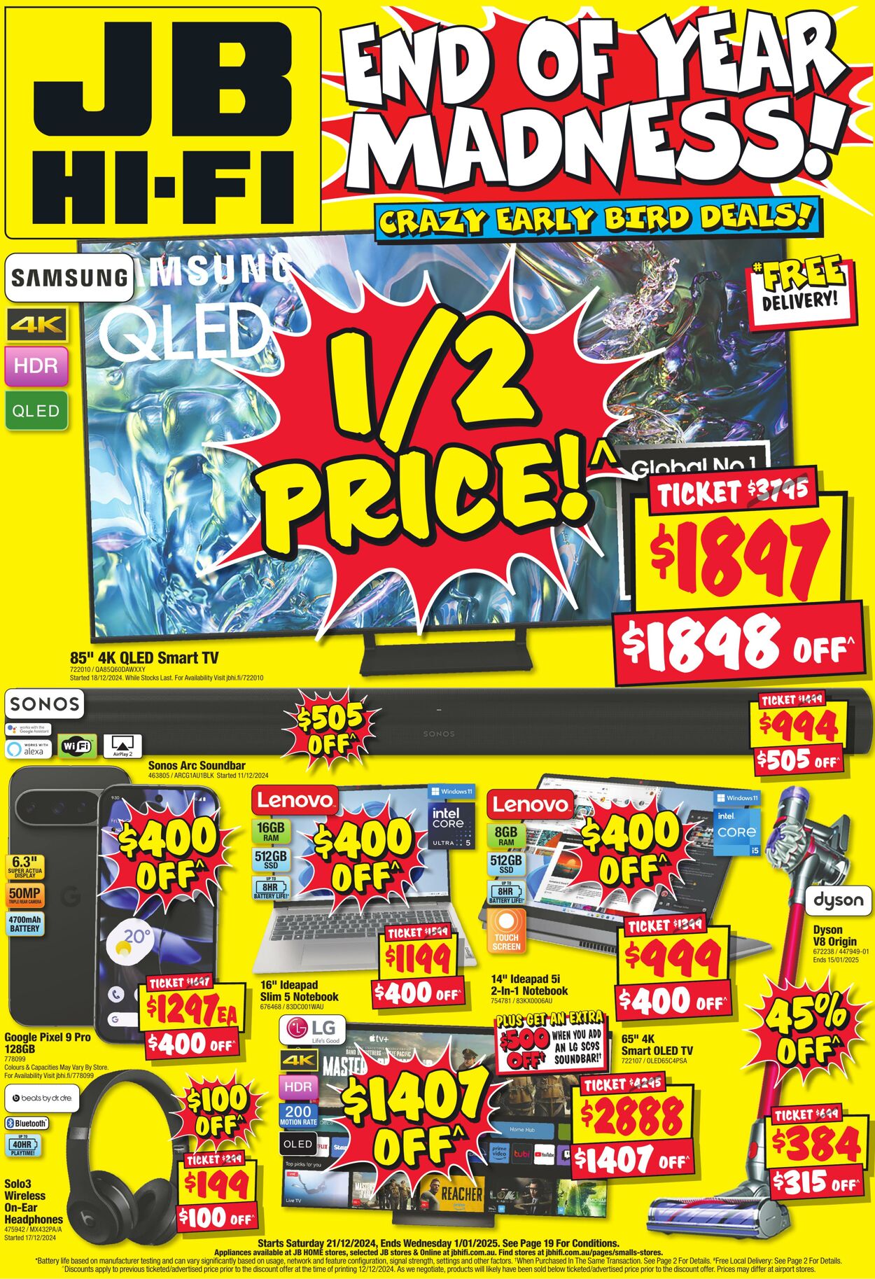 Catalogue JB Hi-Fi 12.12.2024 - 05.01.2025