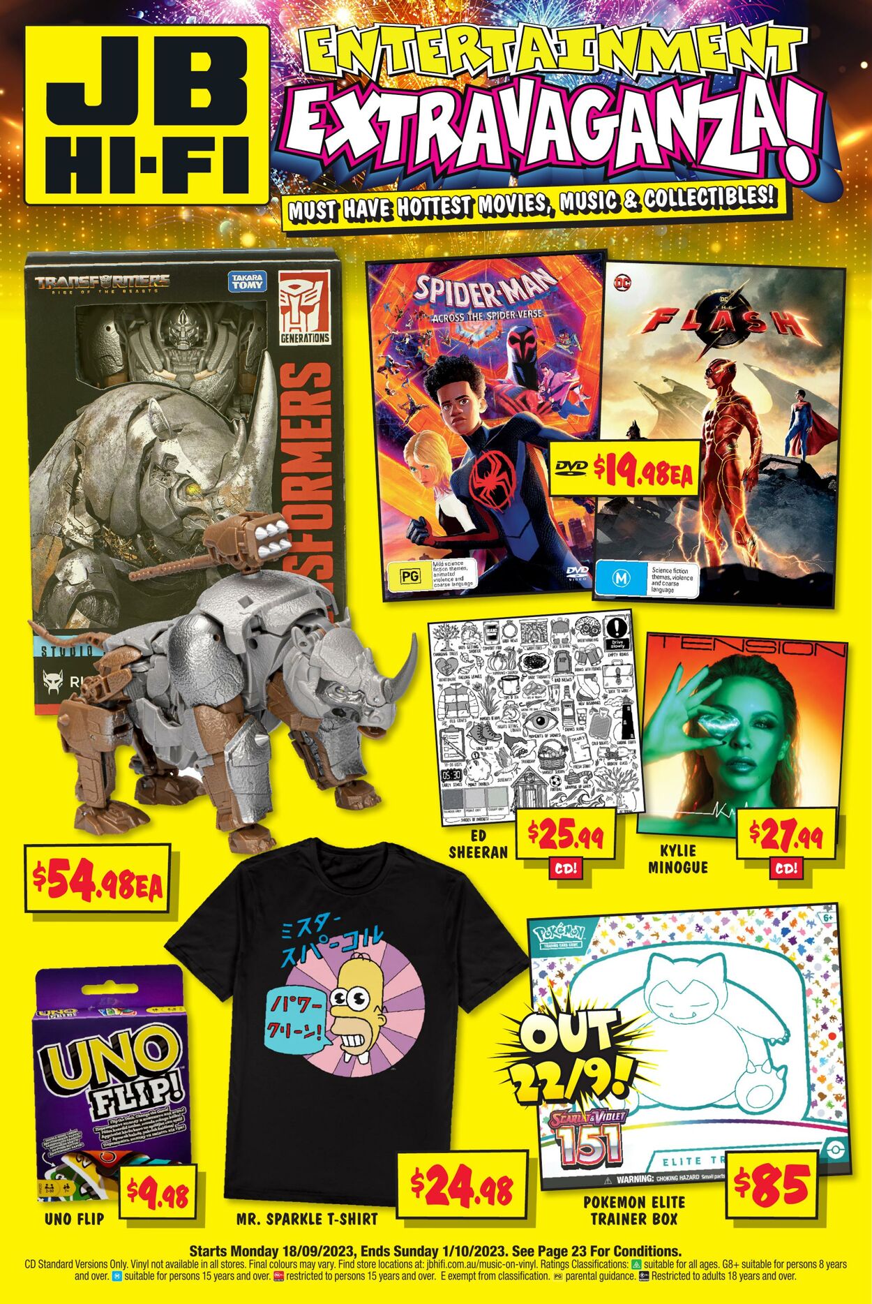 Catalogue JB Hi-Fi 18.09.2023 - 01.10.2023