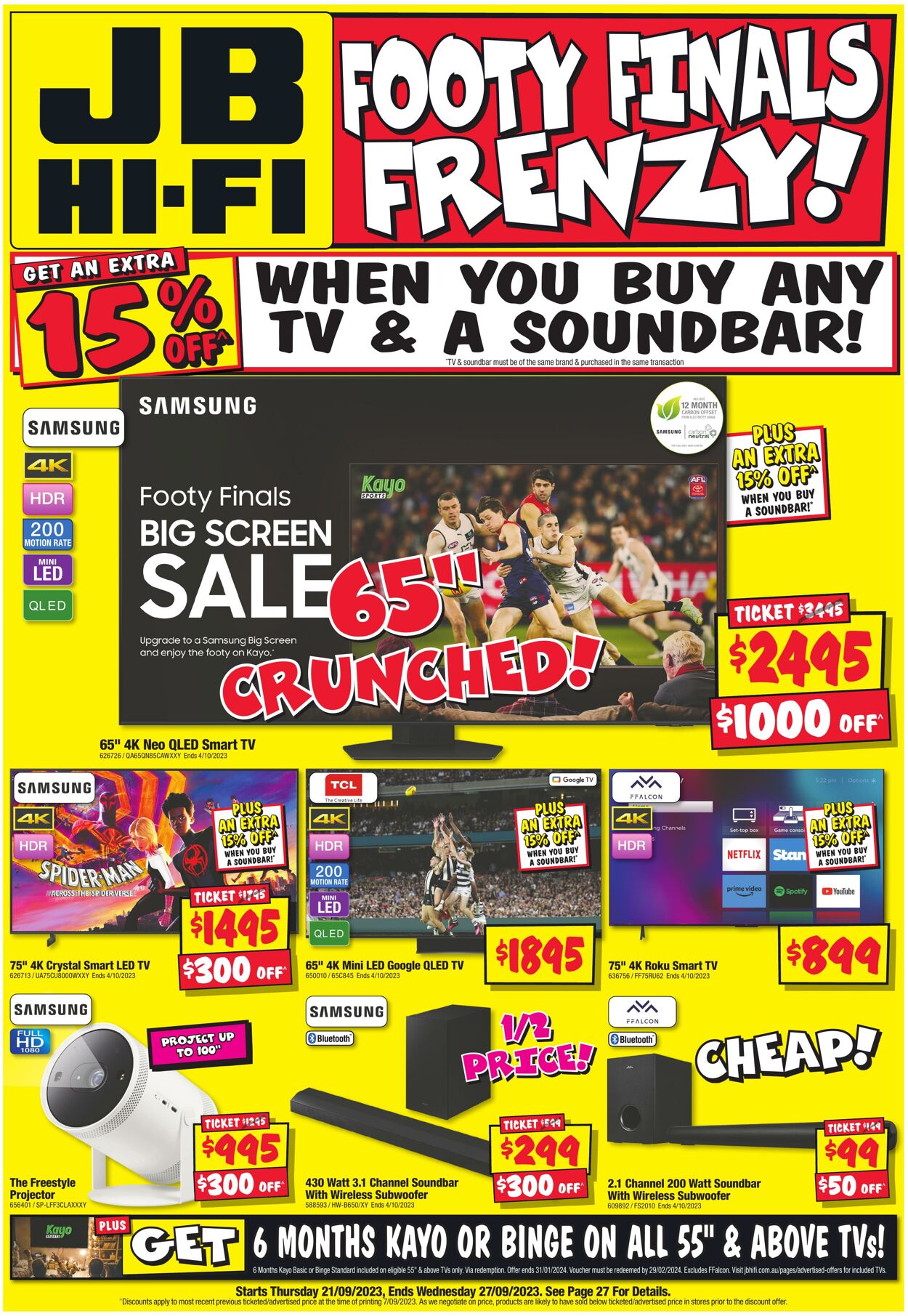Catalogue JB Hi-Fi 21.09.2023 - 27.09.2023