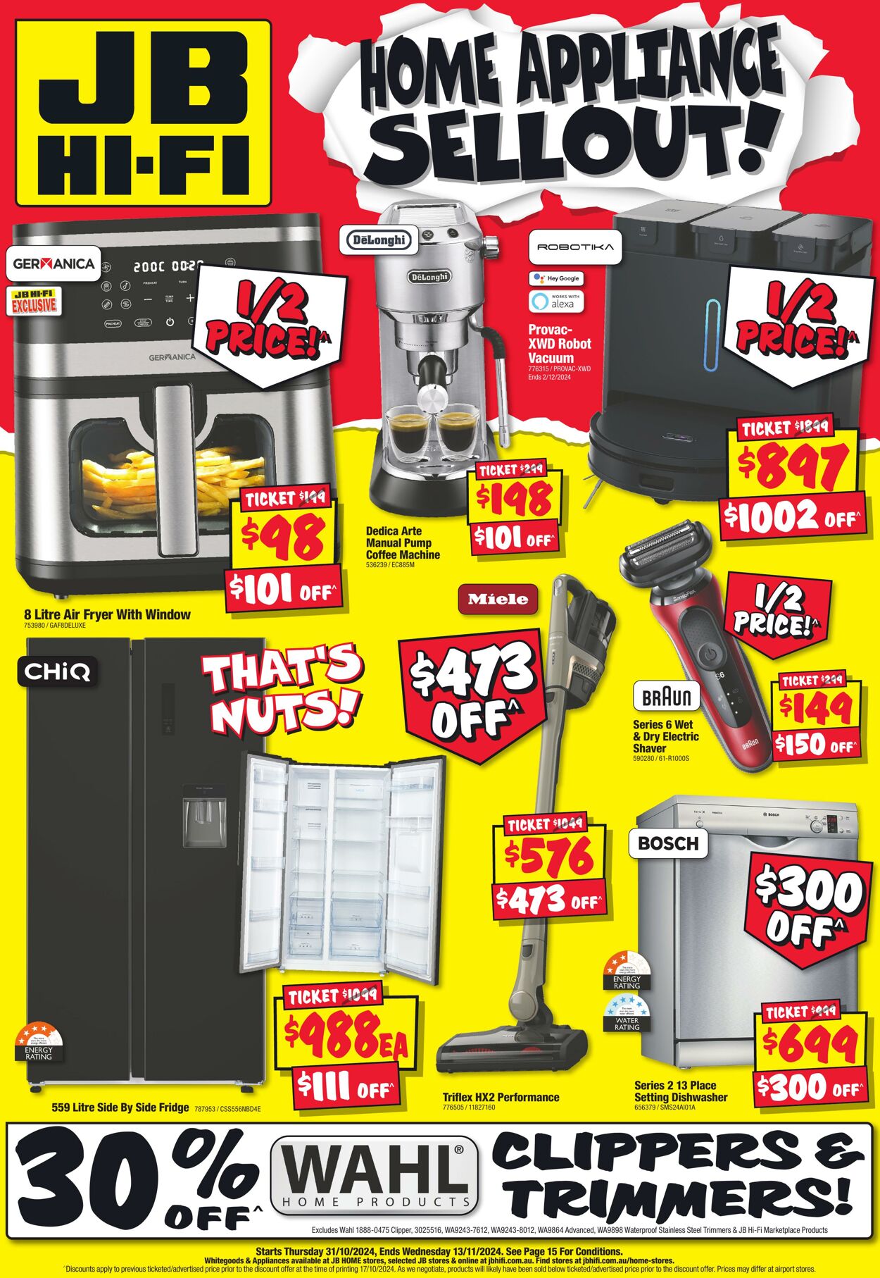 Catalogue JB Hi-Fi - Home Appliance Sellout 31 Oct, 2024 - 10 Nov, 2024