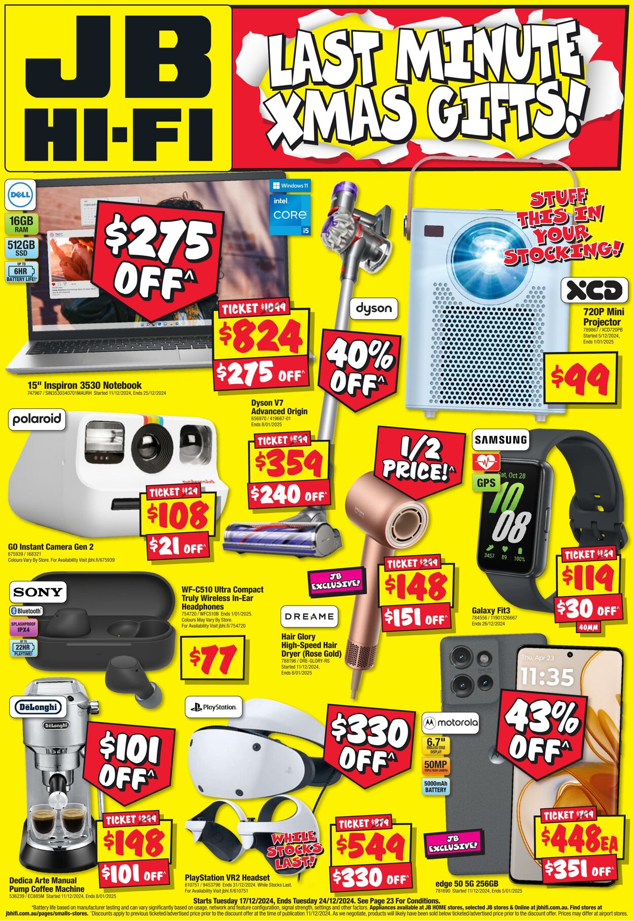 Catalogue JB Hi-Fi 12.12.2024 - 03.01.2025