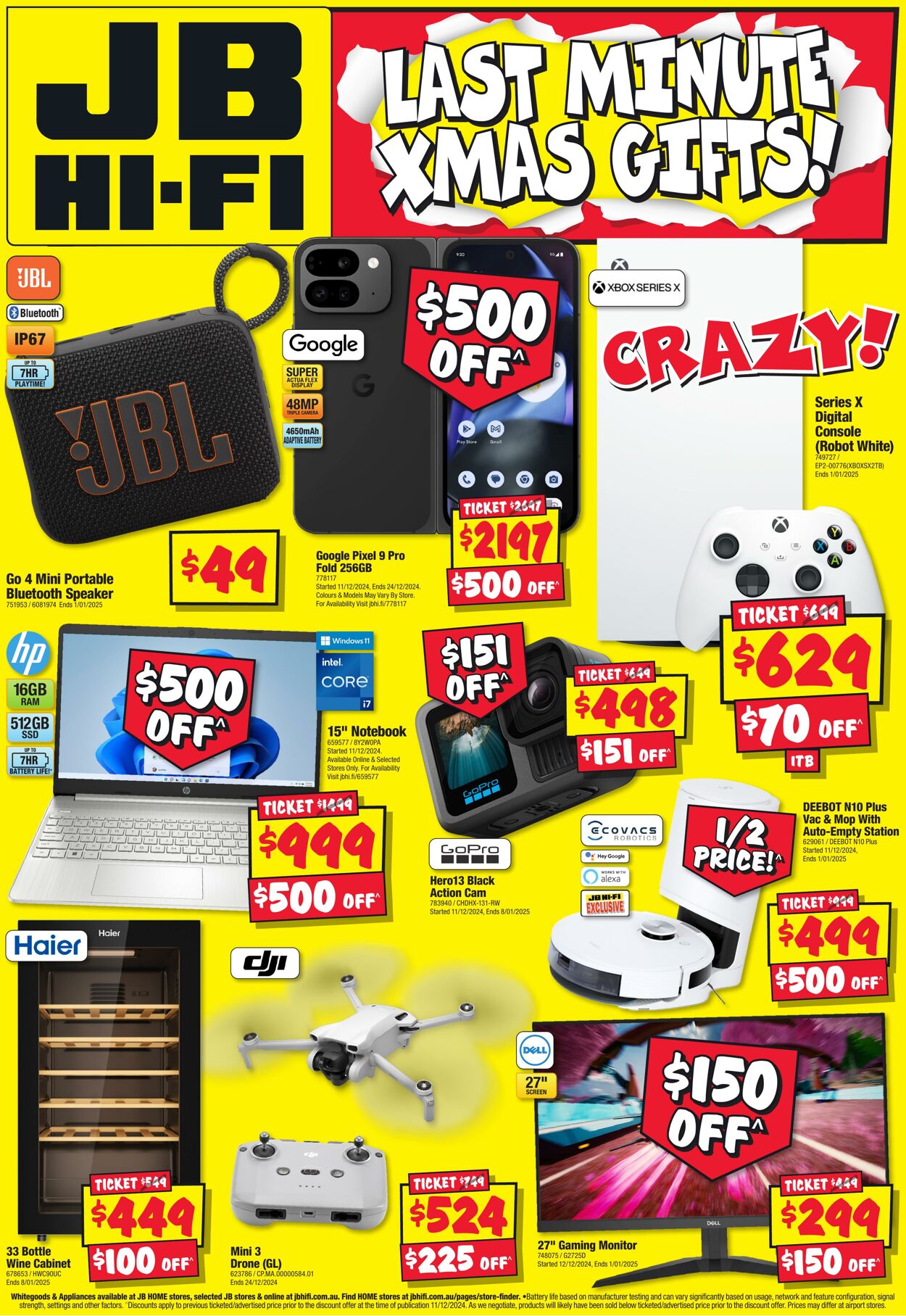 Catalogue JB Hi-Fi 12.12.2024 - 03.01.2025