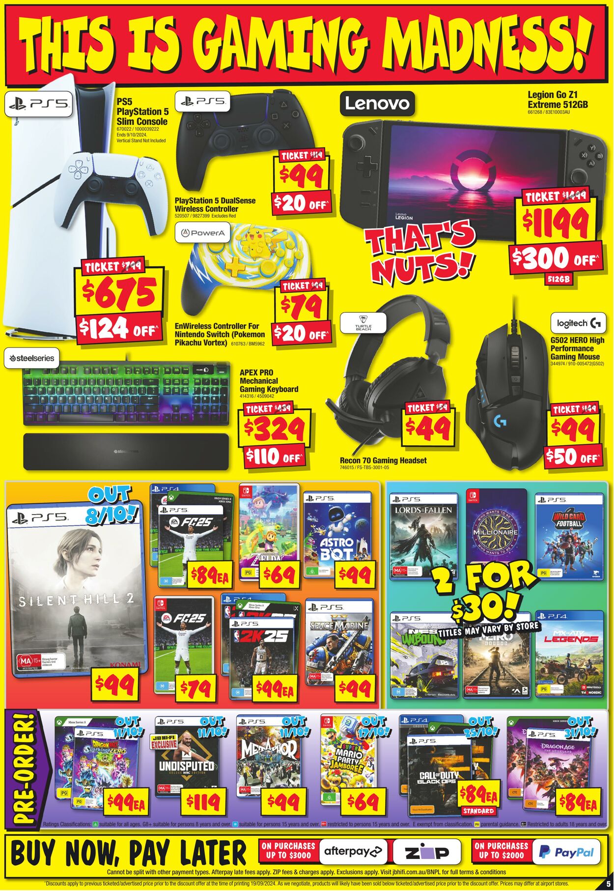 Catalogue JB Hi-Fi 03.10.2024 - 10.11.2024