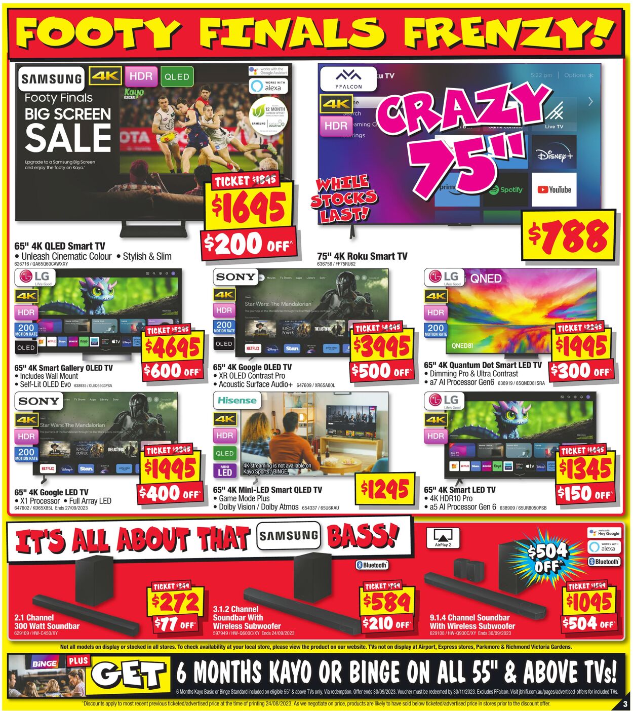 Catalogue JB Hi-Fi 07.09.2023 - 13.09.2023