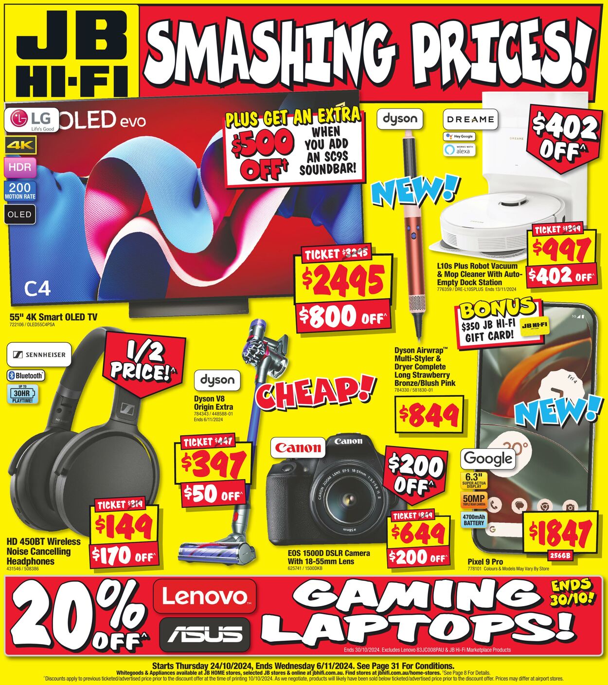 Catalogue JB Hi-Fi 24.10.2024 - 10.11.2024