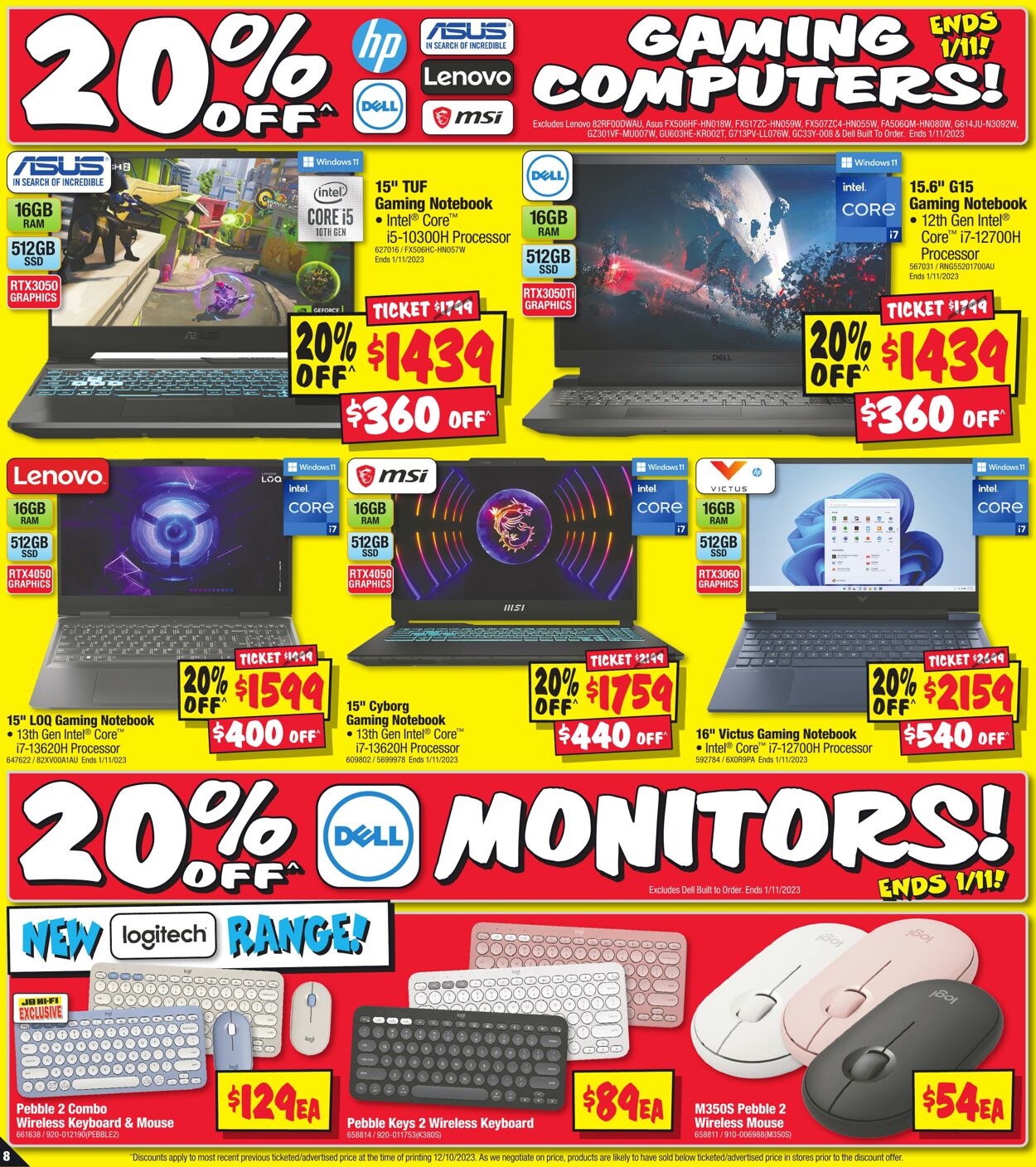 Catalogue JB Hi-Fi 26.10.2023 - 08.11.2023