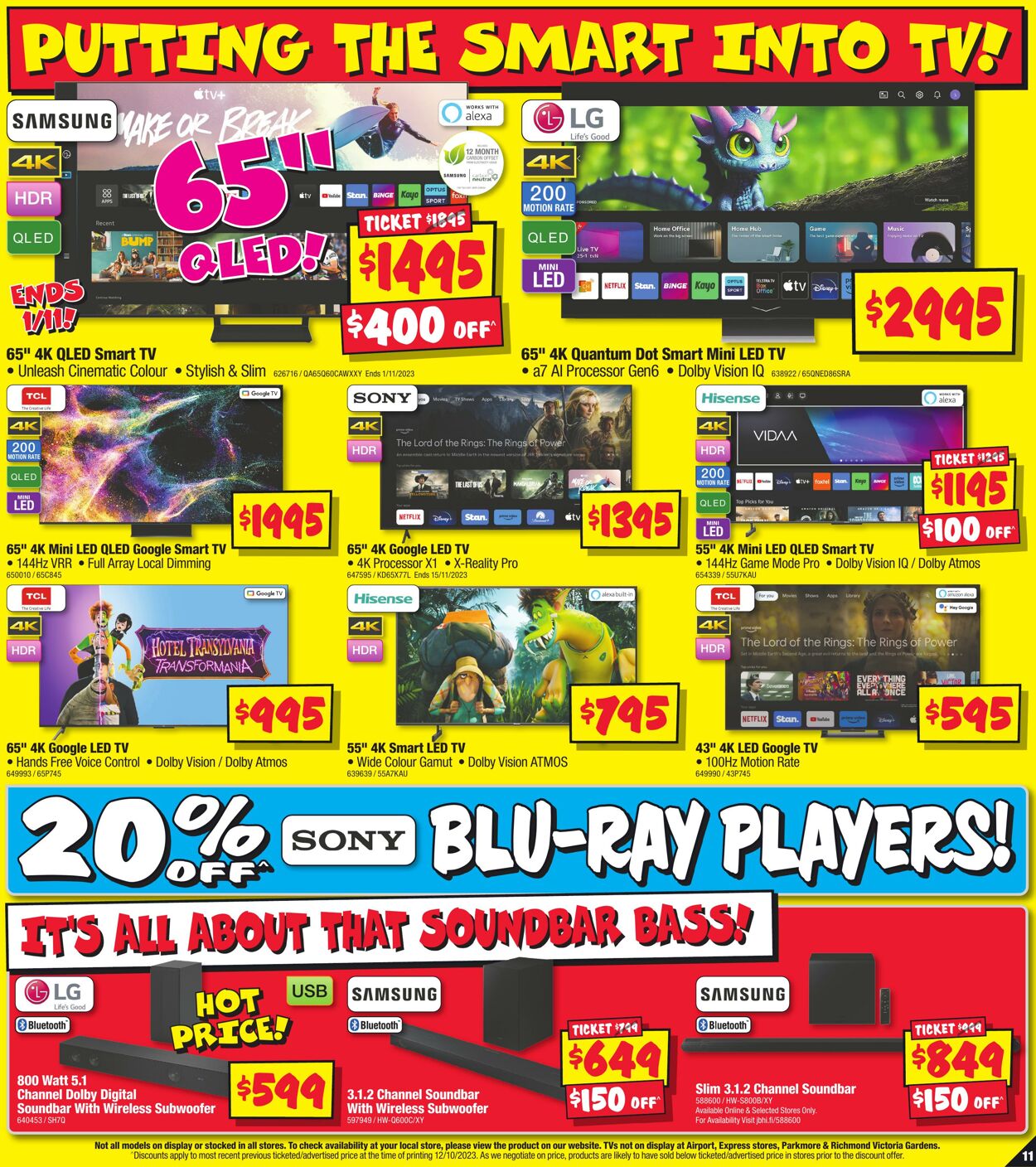 Catalogue JB Hi-Fi 26.10.2023 - 08.11.2023