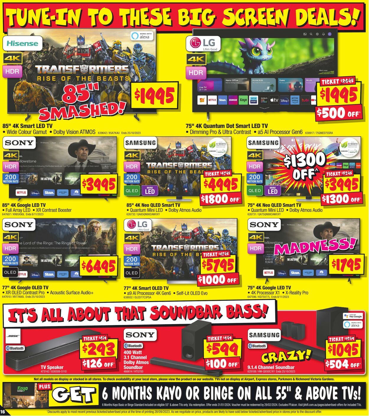 Catalogue JB Hi-Fi 12.10.2023 - 18.10.2023