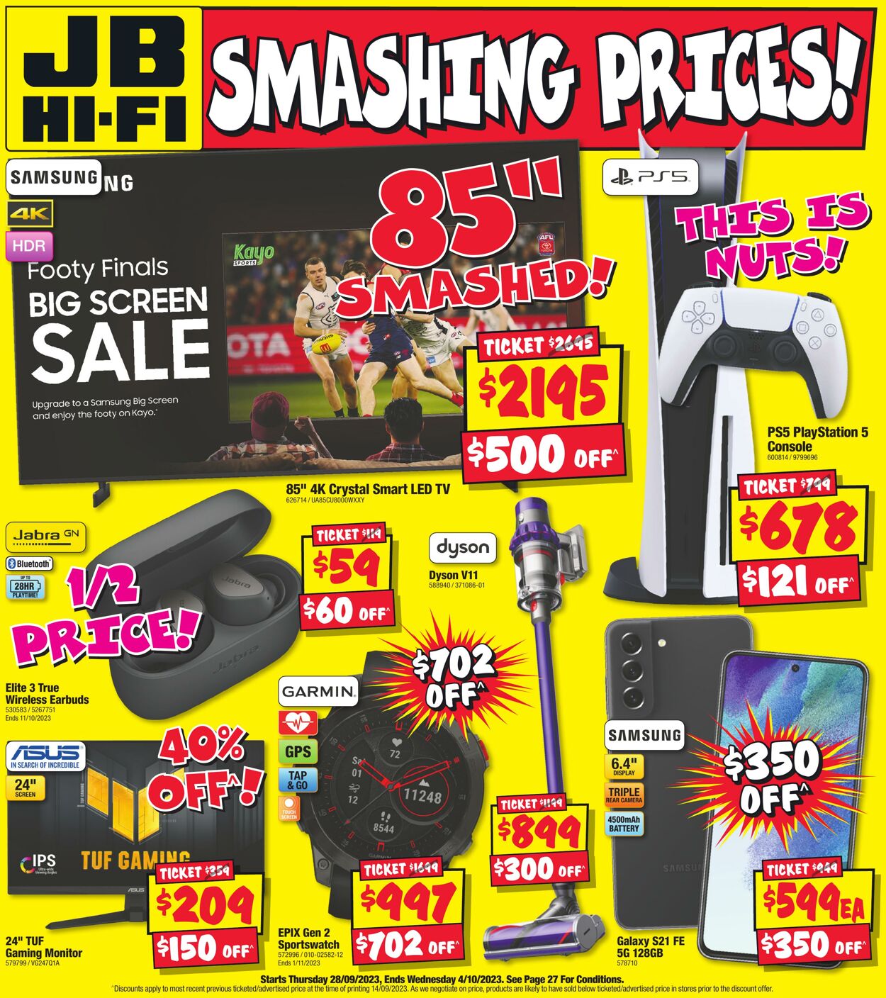 Catalogue JB Hi-Fi 28.09.2023 - 04.10.2023