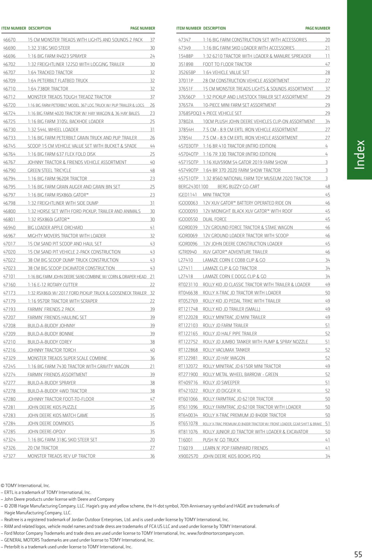 Catalogue John Deere 08.02.2021 - 31.12.2021