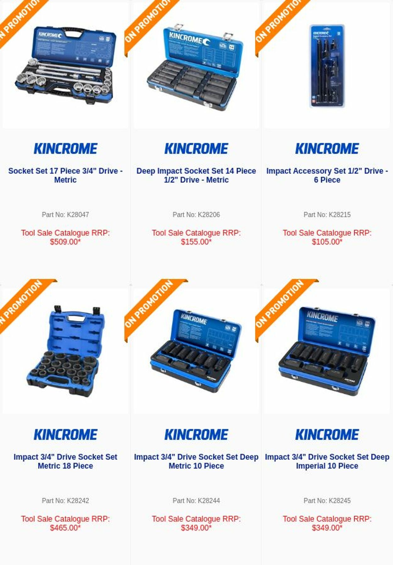 Catalogue Kincrome 20.09.2022 - 03.10.2022