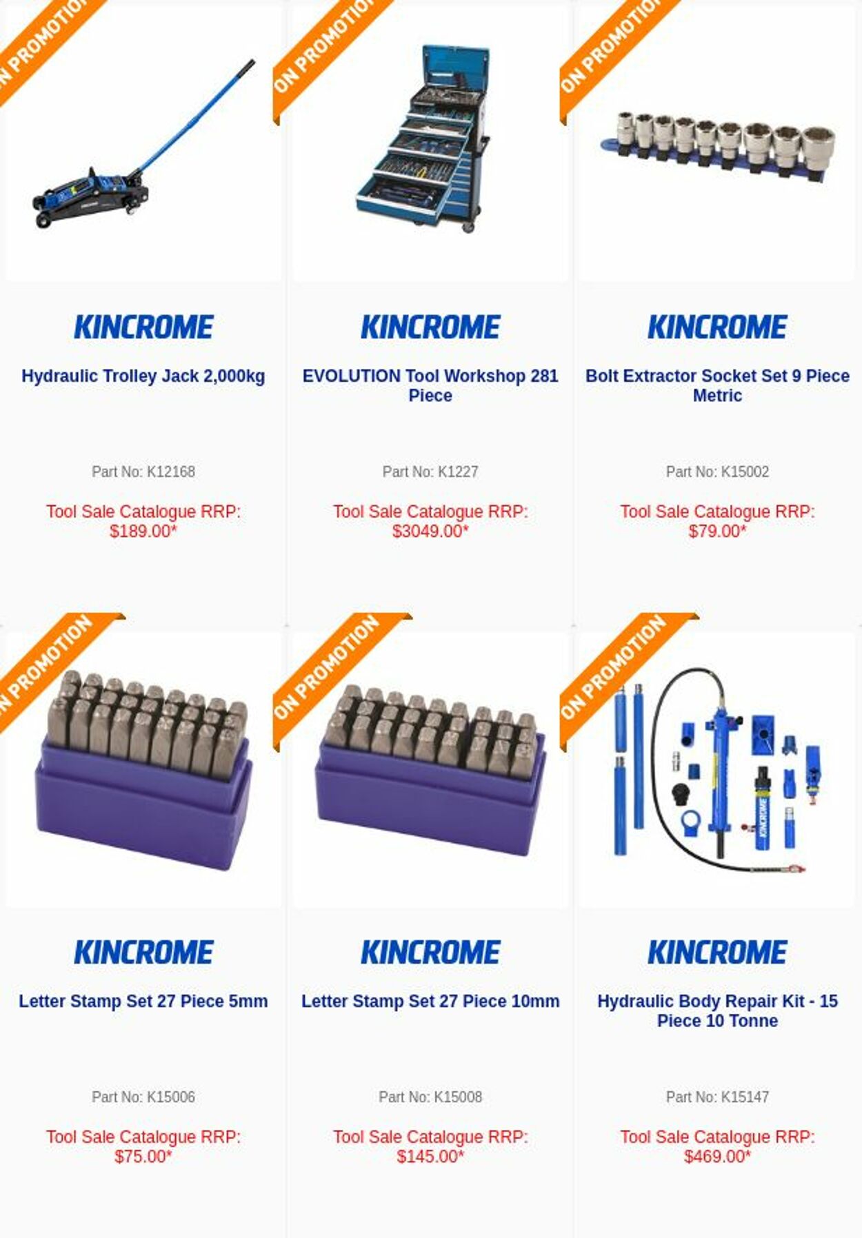 Catalogue Kincrome 05.09.2022 - 07.09.2022