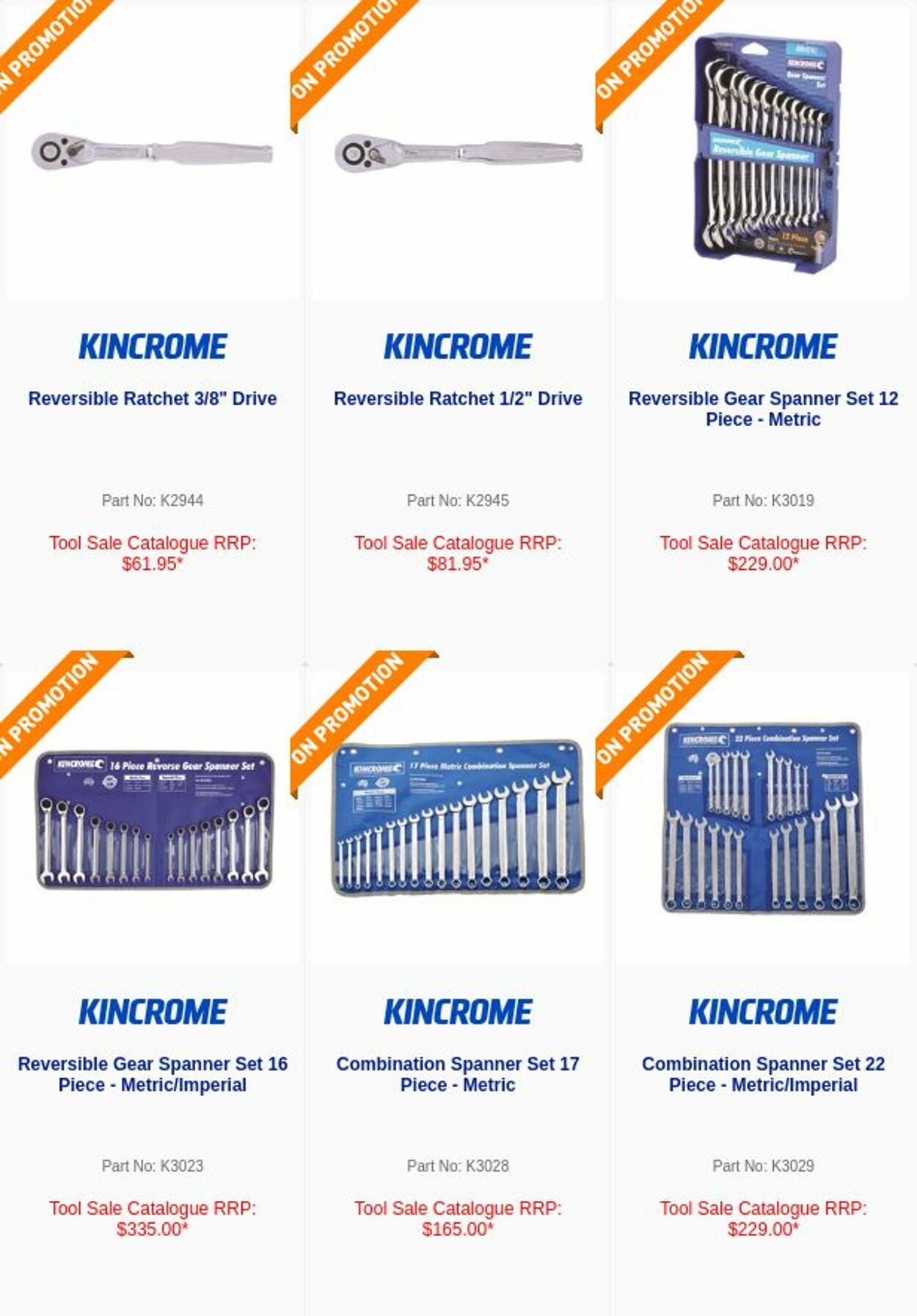 Catalogue Kincrome 05.09.2022 - 07.09.2022