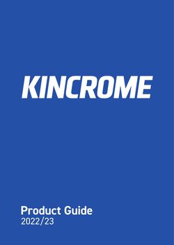 Catalogue Kincrome 01.01.2022 - 31.12.2022